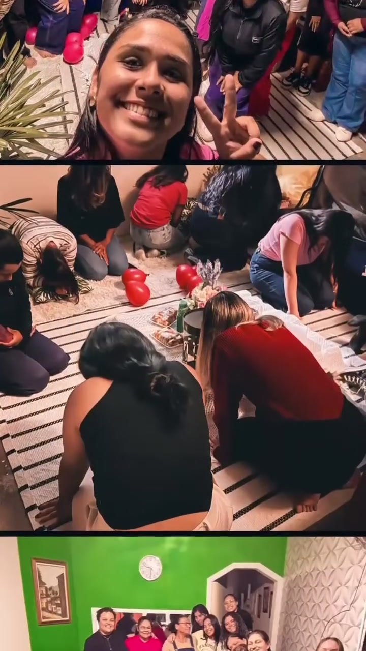 Momento de celebração em um encontro Pink's