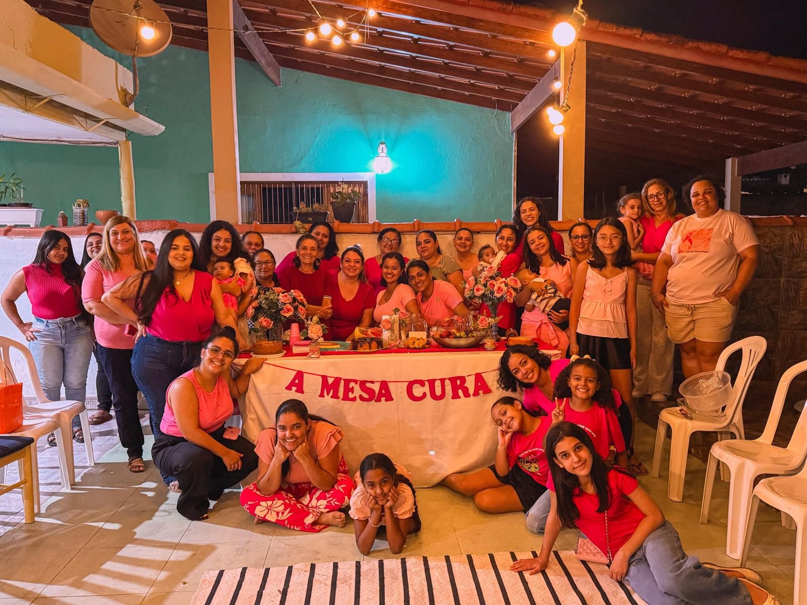 Comunhão entre mulheres — Encontro Pink's Mulher Corajosa