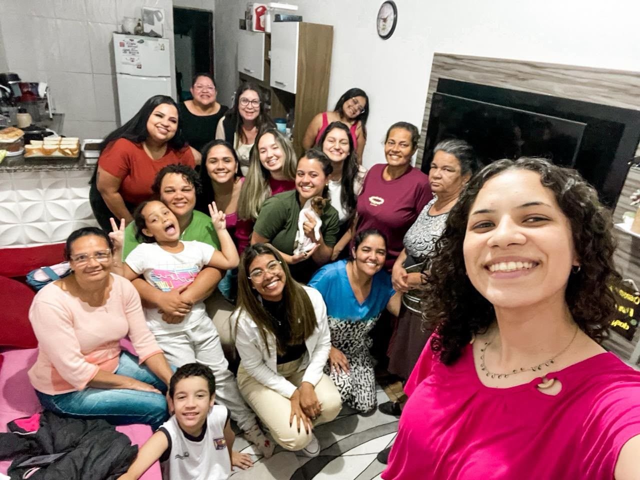 Sorrisos do encontro — Encontro Pink's Mulher Corajosa