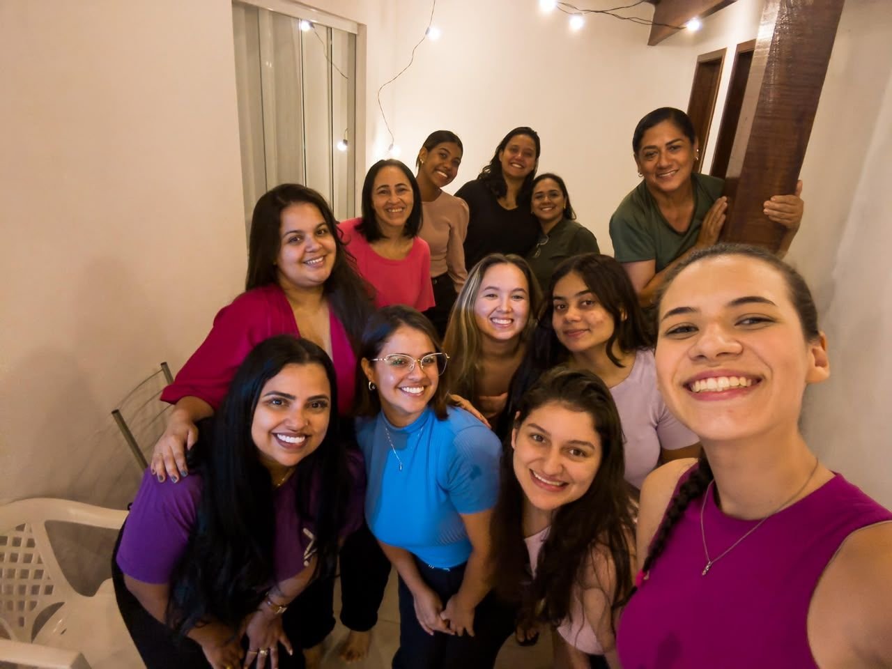 Foto de grupo — Encontro Pink's Mulher Corajosa